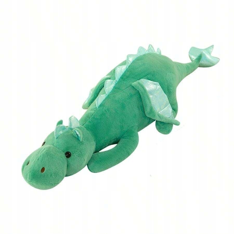 Pluszak Maskotka DINOZAUR Zielony 70cm Duża Poduszka Przytulanka Prezent 01