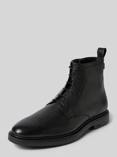 Buty sznurowane ze skóry naturalnej model ‘Larry’ - Botki męskie - miniaturka - grafika 1