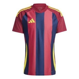 Męska Koszulka z krótkim rękawem ADIDAS STRIPED 24 JSY IW2149 – Czerwony - Koszulki sportowe męskie - miniaturka - grafika 1