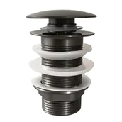 Korki do umywalek - Korek umywalkowy Estiva klik klak bez przelewu gray gun 40 mm 1 szt. - miniaturka - grafika 1