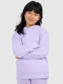 Bluzy dla dziewczynek - 4F Bluza dresowa regular z kapturem dziewczęca - fioletowa 164 (13-14 lat) - miniaturka - grafika 1