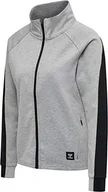 Kurtki damskie - Hummel Kurtka damska Hmlessi Zip Jacket szary szary melanż XL - miniaturka - grafika 1