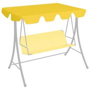 Markizy - vidaXL Zadaszenie do huśtawki ogrodowej, żółte, 192x147 cm, 270 g/m - miniaturka - grafika 1