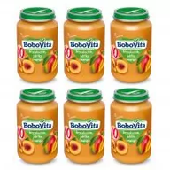 Desery dla dzieci - BoboVita Brzoskwinie jabłka i mango po 8 miesiącu Zestaw 6 x 190 g - miniaturka - grafika 1