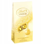 Czekolada - Lindt Lindor White Biała Czekolada Praliny na Prezent 136g z Niemiec - miniaturka - grafika 1