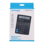 Kalkulatory - Kalkulator 14 pozycyjny DONAU TECH K-DT4141-01 199x153x31mm czarny /K-DT4141-01/ DN1167 - miniaturka - grafika 1