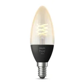 Systemy inteligentnych domów - Philips Hue Philips Hue White Żarówka Filament C37 E14 - miniaturka - grafika 1
