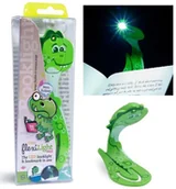 Zakładki do książek - Flexilight Pals Dinosaur Green - Lampka do książki - Thinking Gifts - miniaturka - grafika 1
