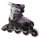 Rolki - NA11008 SZARO-FIOLETOWY ROZM. M (35-38) ŁYŻWOROLKI NILS EXTREME - miniaturka - grafika 1