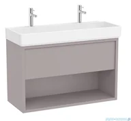 Szafki łazienkowe - Roca Tura Unik zestaw szafka z umywalką 100x43x60 SZLACHETNY SZARY A852038559 - miniaturka - grafika 1