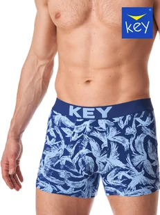 SZORTY KEY MXH-417 B23 (kolor niebieski, rozmiar L) - Majtki męskie - miniaturka - grafika 1