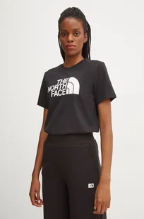The North Face t-shirt Relaxed Easy Tee damski kolor czarny NF0A8A6GJK31 - Koszulki sportowe damskie - miniaturka - grafika 1