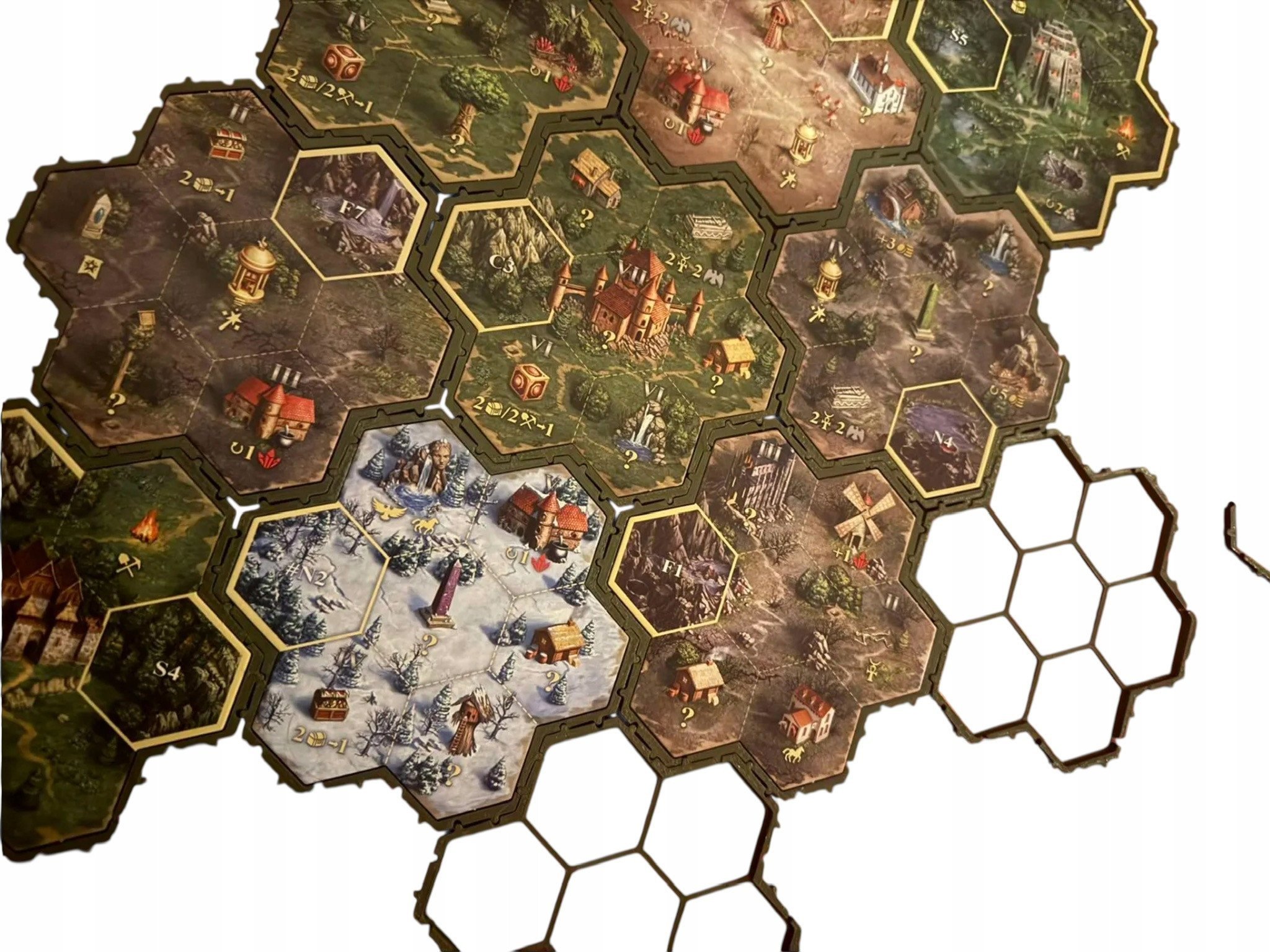 Heroes 3 - Ramka / Podstawka Pod Kafle Terenu - 20 szt. Gra Planszowa