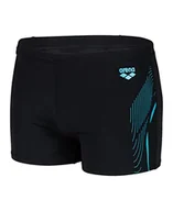 Spodenki damskie - ARENA Męskie szorty kąpielowe Swim Graphic Shorts, czarne-martiniki, 60, Czarny martinik - miniaturka - grafika 1