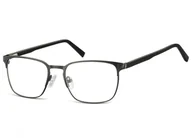 Okulary korekcyjne, oprawki, szkła - Okulary oprawki optyczne korekcyjne Sunoptic 917C czarny - miniaturka - grafika 1