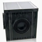 Rynny i akcesoria - Studnia 300 x 300 krata PVC A15 popiel ø75, 90, 110, 125, 140, 160 cm MAXPOL - miniaturka - grafika 1