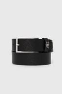Paski - Armani Exchange pasek skórzany męski kolor czarny - miniaturka - grafika 1