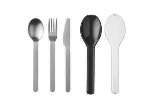 Mepal, Zestaw sztućców Ellipse 105760041100, Czarny, 3 szt. - Zestawy sztućców - miniaturka - grafika 1
