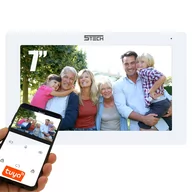 Wideodomofony - Monitor do wideodomofonu 5tech VERUS  Biały Wi-Fi Aplikacja - miniaturka - grafika 1