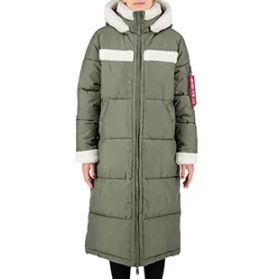 ALPHA INDUSTRIES Damska kurtka Puffer Coat Zh Wmn Baby, 01-Sage-Green, XL - Kurtki damskie - miniaturka - grafika 1