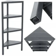 Szafki łazienkowe - Regał łazienkowy Półka narożna 4 poziomy Tatay - miniaturka - grafika 1