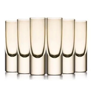 Amber Glass kieliszki do wódki, likieru, tequila bursztynowe 40 ml. 6 szt. - Kieliszki - miniaturka - grafika 1