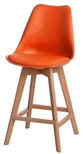 DKWADRAT Hoker NORDEN WOOD LOW Pomarańczowy 11385 - Taborety i hokery - miniaturka - grafika 1
