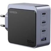 Ładowarki do telefonów - Ładowarka sieciowa Ugreen Nexode Air 100W 3x USB-C USB Szara - miniaturka - grafika 1