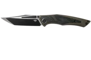 Nóż składany Bestech Togatta Bronze Titanium/Black-Green G10, Black Stonewashed/Satin M390 by Koens Craft (BT2102E) - Noże - miniaturka - grafika 1