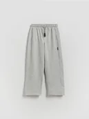 Spodnie i spodenki dla chłopców - Reserved - Bawełniane spodnie - jasnoszary - miniaturka - grafika 1