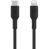 Kable USB - Belkin Kabel Boost Charge Braided USB-C do Lightning 1m, czarny 745883788798 - miniaturka - grafika 1