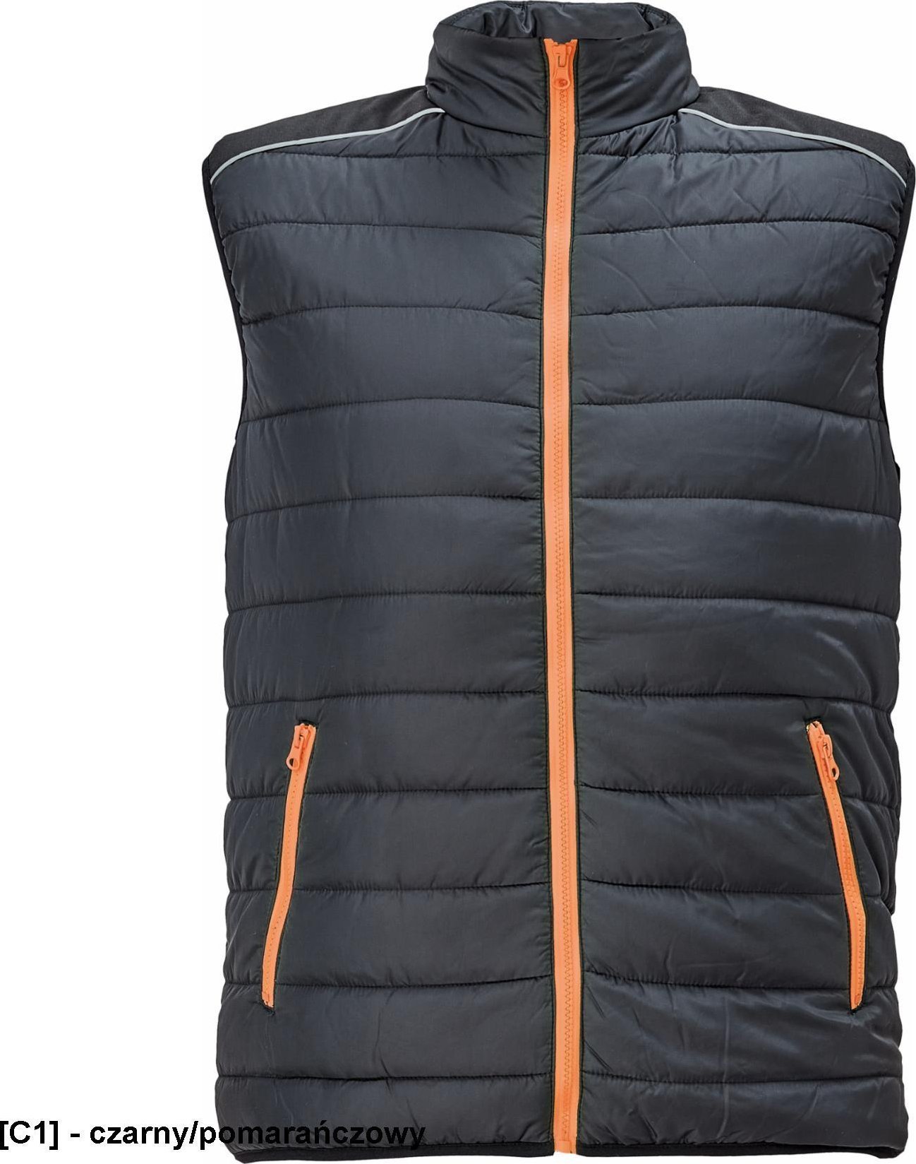 CERVA MAX VIVO LIGHT - kamizelka - czarny/pomarańczowy 4XL