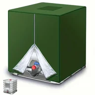 Inne - TEMU Zielona Poliestrowa Osłona na Zbiornik Wody dla 275-Galownego IBC Tote - Wytrzymała Ochrona Ogrodu i Deszczownicy - miniaturka - grafika 1