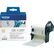 Taśmy do drukarek barwiące - Brother DK-11207 100 etykiet CD/DVD 58mm (jest na magazynie) - miniaturka - grafika 1