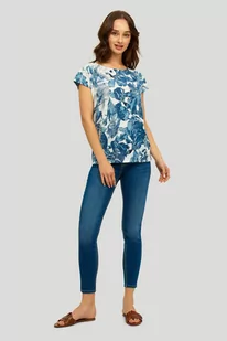 Klasyczne, granatowe jeans&#039;y skinny - Greenpoint - Spodnie damskie - miniaturka - grafika 1