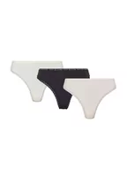Majtki damskie - Tommy Hilfiger Majtki Damskie Stringi Thong 3 Pary Black/Pink/Ivory Uw0Uw02824 0R8 Xs - miniaturka - grafika 1