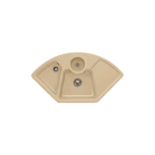 Villeroy & Boch  Solo Corner 670801AM AM Almond - Zlewozmywaki - miniaturka - grafika 1