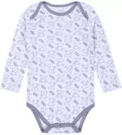 Body dla niemowląt - Szare Body Niemowlęce W Misie, Długi Rękaw - miniaturka - grafika 1