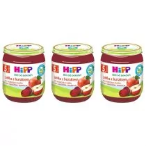 Hipp Jabłka z burakiem po 5. miesiącu zestaw 3 x 125 g Bio - Desery dla dzieci - miniaturka - grafika 1