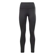 Legginsy - Reebok Damskie nowoczesne legginsy poli Safari - miniaturka - grafika 1