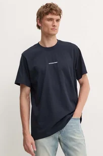 G-Star Raw t-shirt bawełniany męski kolor granatowy z aplikacją D25677-C336 - Koszulki męskie - miniaturka - grafika 1