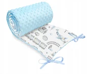 Ochraniacze do łóżeczka - OCHRANIACZ MINKY 180x30 DO ŁÓŻECZKA 120x60 HIT! - miniaturka - grafika 1