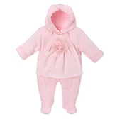 Pajacyki dla niemowląt - PR-76218 Pajac ocieplany różowy Flawia 56 - miniaturka - grafika 1