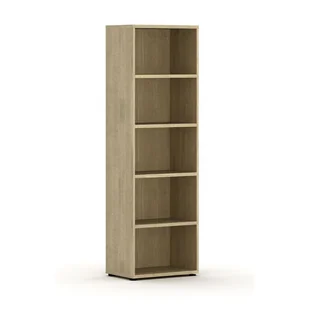 Biblioteka INTEGRO, niska, 1920 x 600 x 400 mm, 4 półki, dąb naturalny - Meblościanki - miniaturka - grafika 1