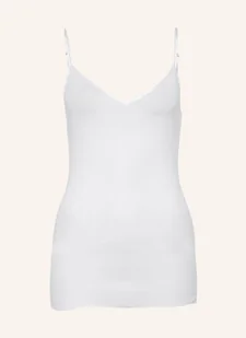 Hanro Top Cotton Seamless weiss - Koszulki i topy damskie - miniaturka - grafika 1