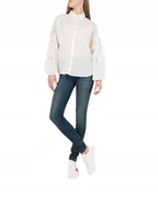 Spodnie damskie - TOM TAILOR JEANSY DAMSKIE RURKI GRANATOWE PRZETARCIA 26/32 JQA - miniaturka - grafika 1