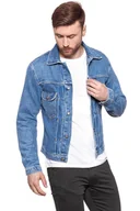 Kurtki męskie - Wrangler, Kurtka męska, Retro Jacket Kabel Blue W442Er19K, rozmiar S - miniaturka - grafika 1