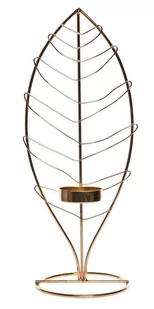 Liść metal średni świecznik - Świeczniki - miniaturka - grafika 1