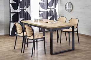 Stół rozkładany Candido Halmar 90x160-300cm w stylu loft - Stoły - miniaturka - grafika 1