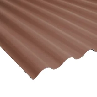 Płyta PVC 90 x 200/0,8 FALA 76/18 WBS brązowa - Pokrycia dachowe - miniaturka - grafika 1